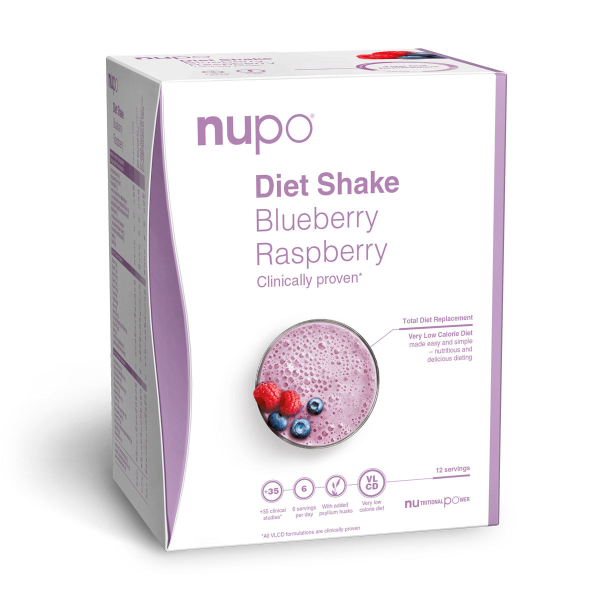 Nupo Diet Shake – Blueberry Raspberry 12 servings