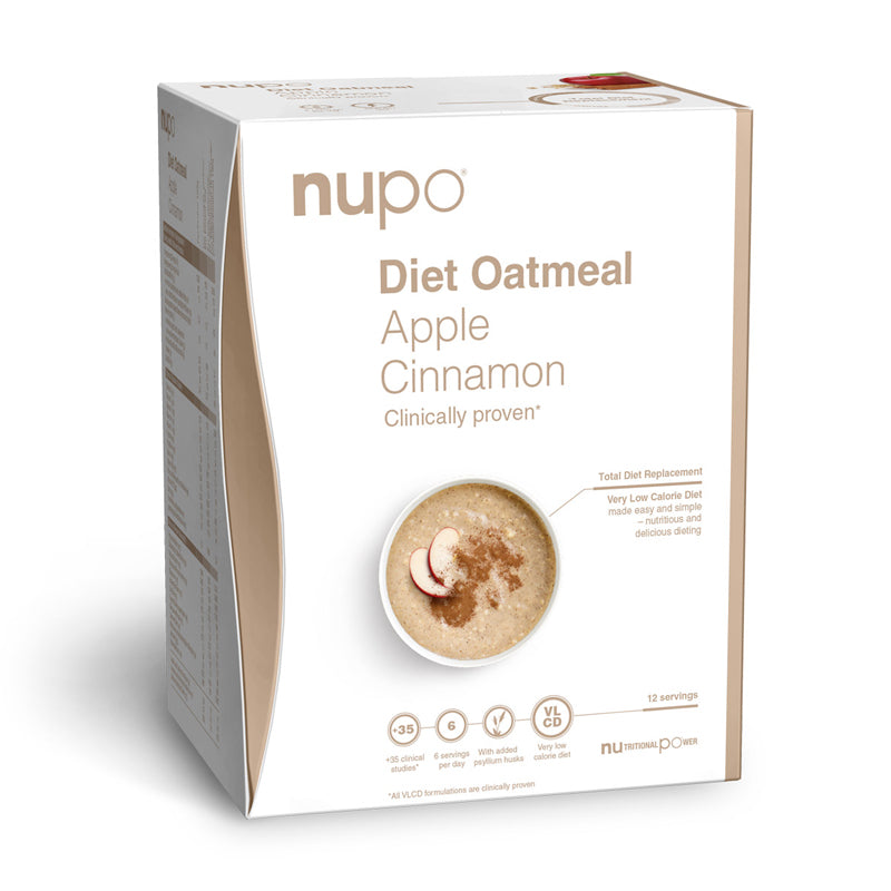 Nupo Diet Oatmeal – Apple and Cinnamon 12 servings