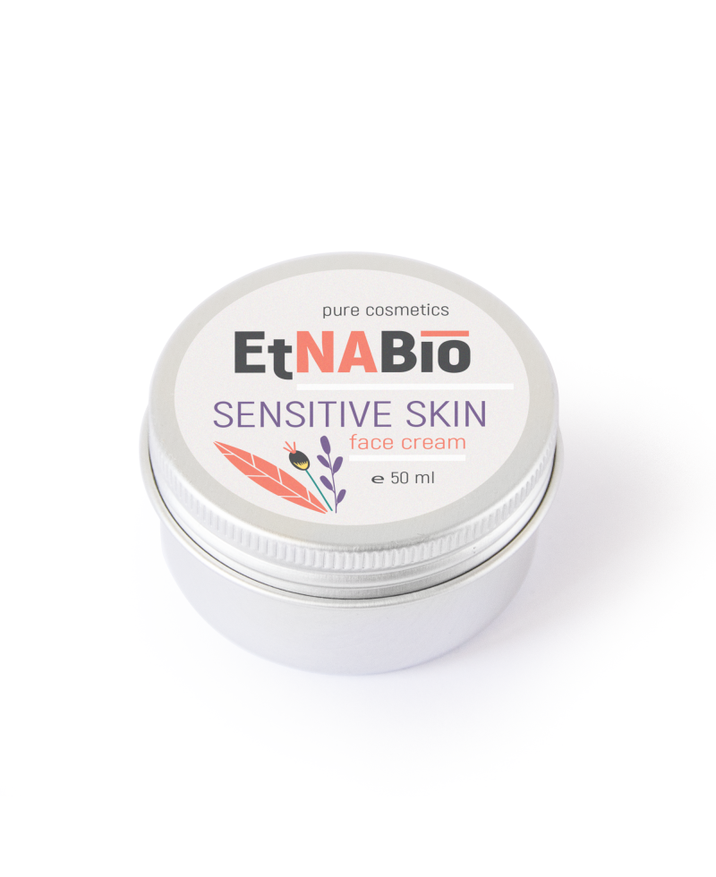 Крем за лице за чувствителна кожа EtnaBio, 50 ml