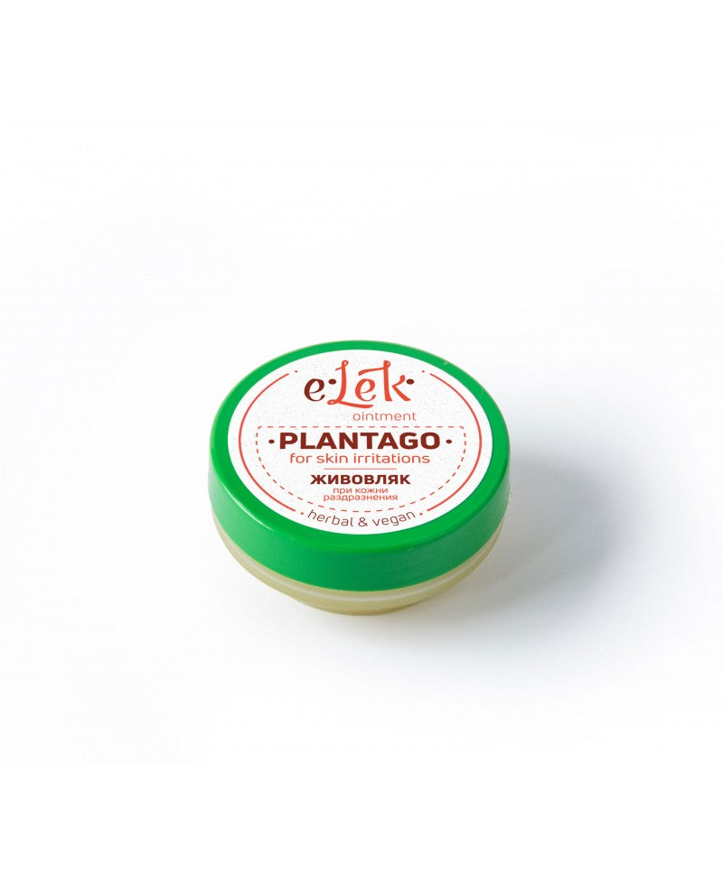 Ointment with plantain for irritations, skin inflammations, lichen, 20 ml