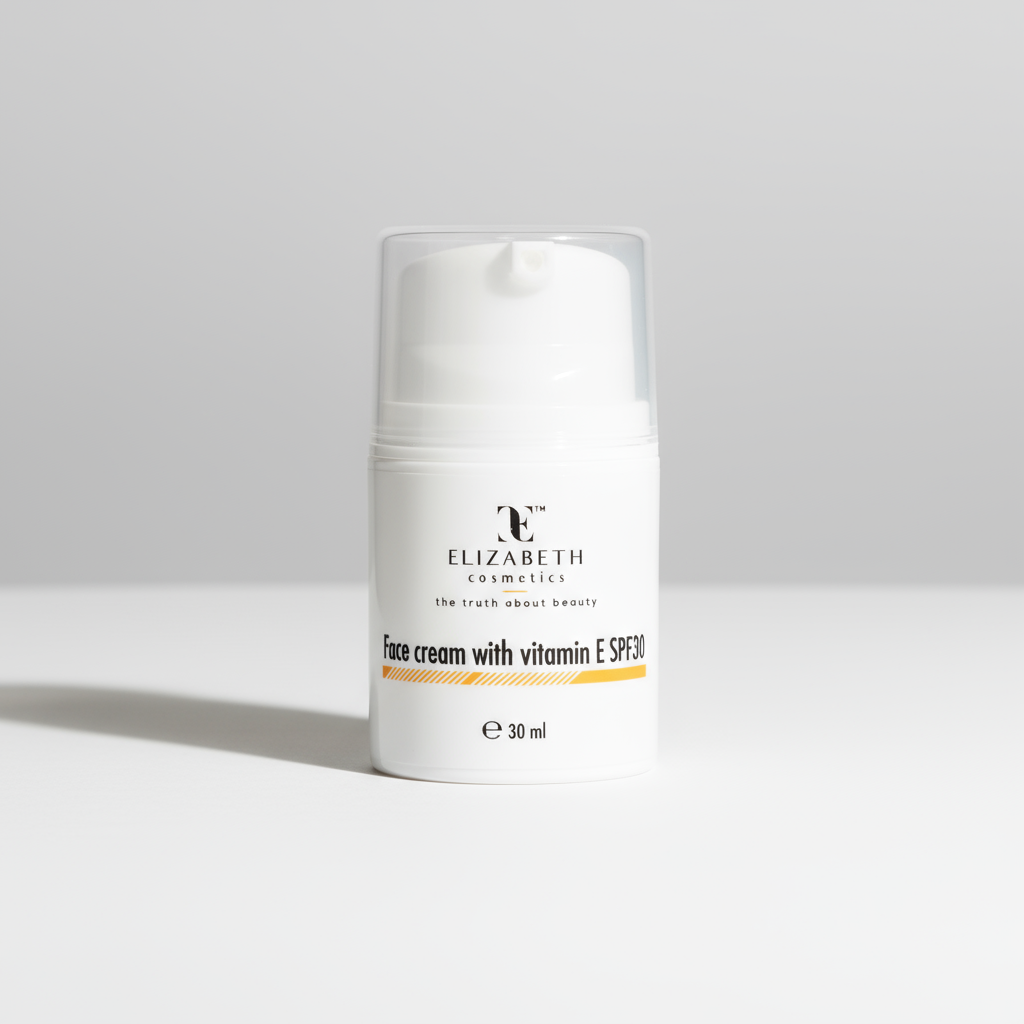Слънцезащитен крем за лице SPF30 с витамин Е 30мл