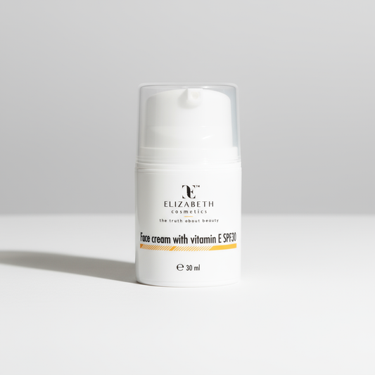 Слънцезащитен крем за лице SPF30 с витамин Е 30мл