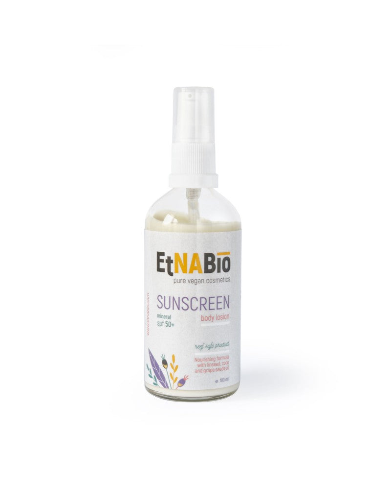Sunscreen mineral lotion SPF 50, EtnaBio 100 ml
